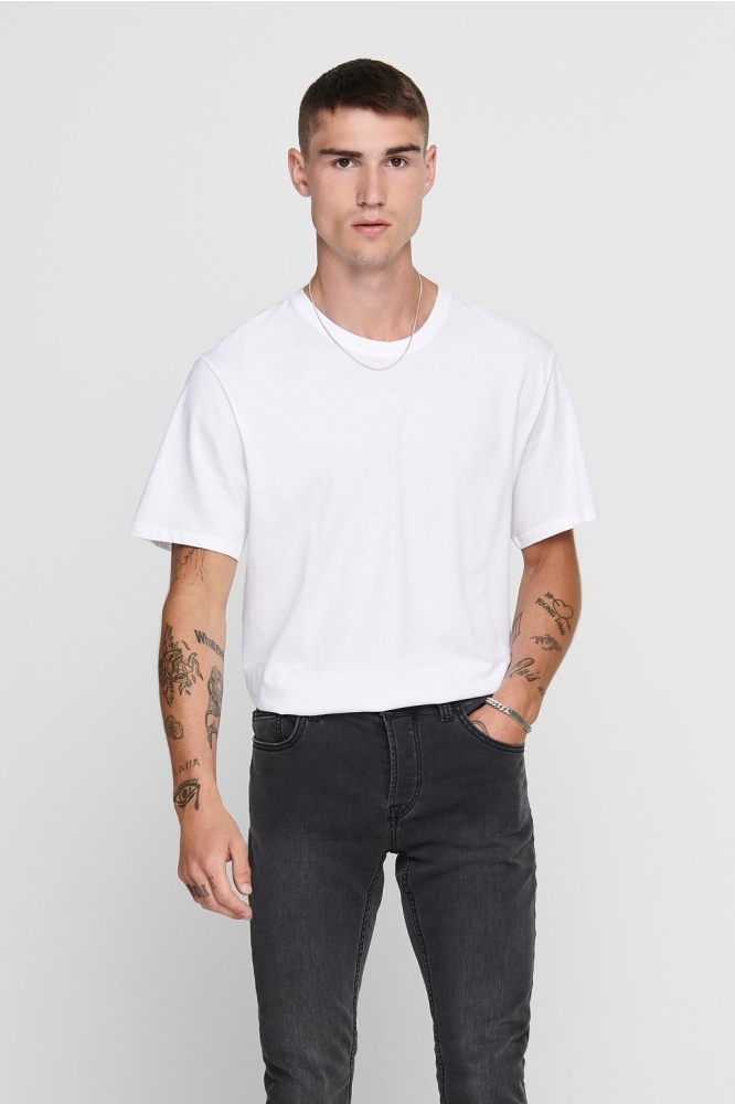 ONSMATT LONGY SS TEE NOOS 22002973 White